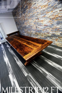 Reclaimed Wood Boardroom Tables, Boardroom Tables Ontario, Custom Boardroom Table Ontario, epoxy, Gerald Reinink, HD Threshing