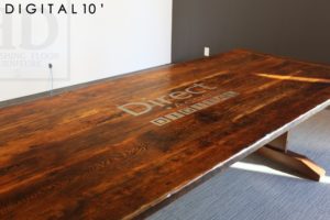 reclaimed wood boardroom tables Ontario, boardroom tables Ontario, Gerald Reinink, HD Threshing Floor Furniture