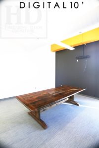 reclaimed wood boardroom tables Ontario, boardroom tables Ontario, Gerald Reinink, HD Threshing Floor Furniture