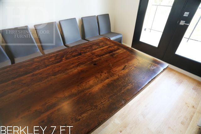 reclaimed wood tables Ontario, reclaimed wood dining tables Ontario, modern reclaimed wood tables Ontario, Gerald Reinink, HD Threshing Floor Furniture