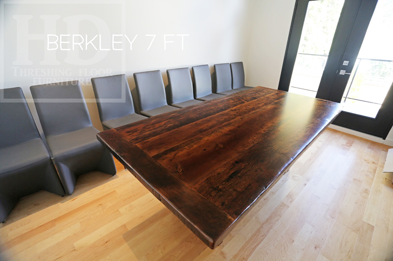 reclaimed wood tables Ontario, reclaimed wood dining tables Ontario, modern reclaimed wood tables Ontario, Gerald Reinink, HD Threshing Floor Furniture