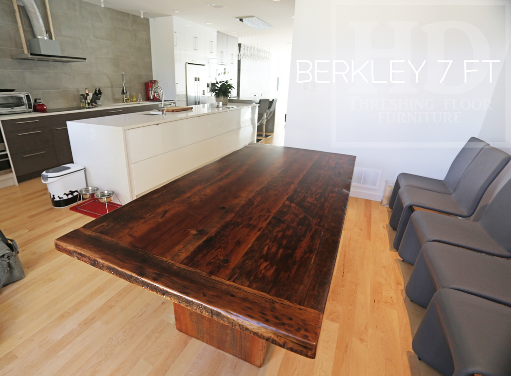 reclaimed wood tables Ontario, reclaimed wood dining tables Ontario, modern reclaimed wood tables Ontario, Gerald Reinink, HD Threshing Floor Furniture