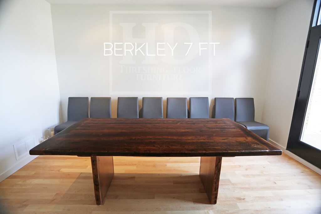 reclaimed wood tables Ontario, reclaimed wood dining tables Ontario, modern reclaimed wood tables Ontario, Gerald Reinink, HD Threshing Floor Furniture