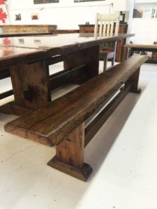 Reclaimed Wood Benches Ontario Gerald Reinink HD Threshing