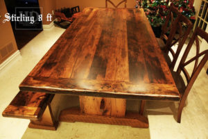 reclaimed wood dining tables. Richmond Hill, Ontario