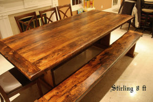 reclaimed wood dining tables. Richmond Hill, Ontario