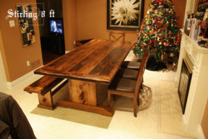 reclaimed wood dining tables. Richmond Hill, Ontario