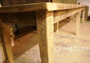 Custom Reclaimed Wood Harvest Table, reclaimed hemlock, waterloo, Ontario barnwood