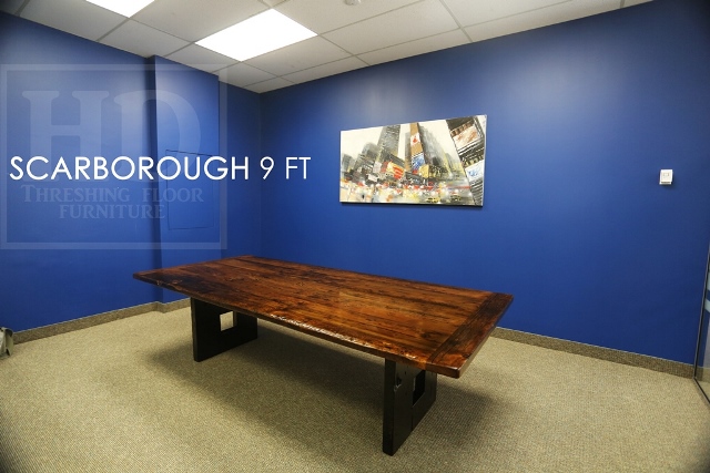 boardroom tables Toronto, Scarborough reclaimed wood, Ontario, epoxy finish, boardroom