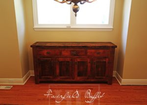 reclaimed wood buffet console, London, Ontario, barnwood cabinet