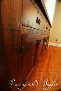 reclaimed wood buffet console, London, Ontario, barnwood cabinet