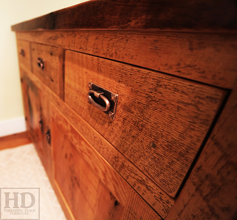 Reclaimed Wood Buffet Hemlock Cabinetry, See Through Dresser Drawers Canada