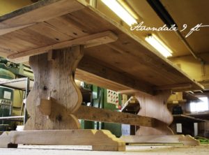 reclaimed wood tables Toronto, epoxy finish, barnwood dining table