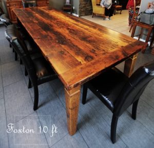 reclaimed wood farmhouse dining table baden ontario