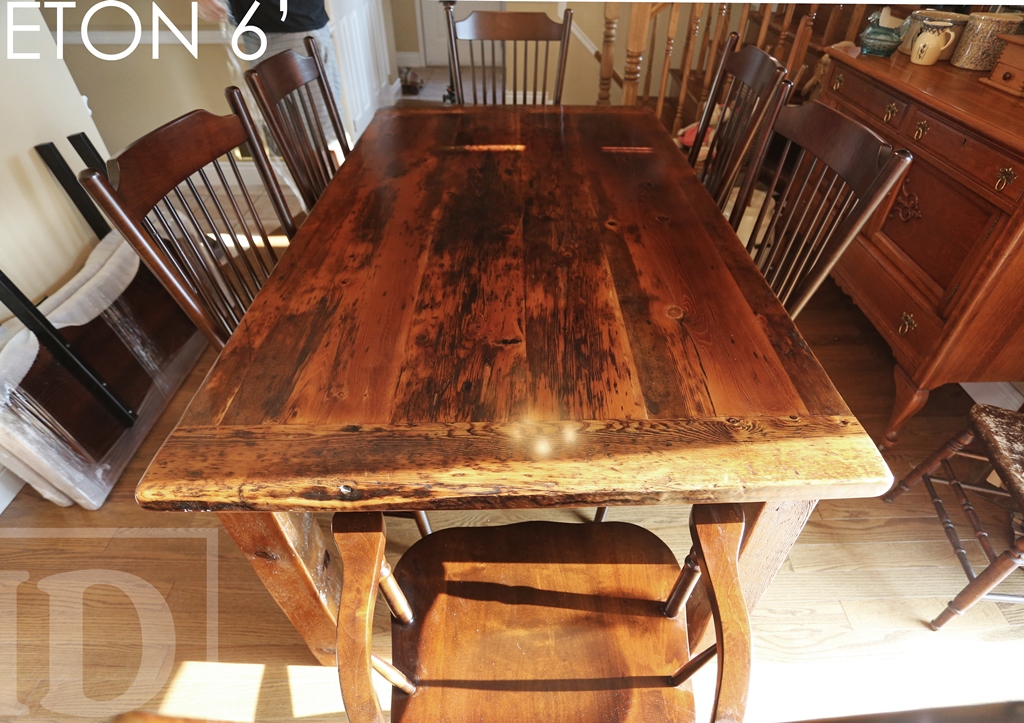 Reclaimed Wood Harvest Table Milton Ontario Gerald Reinink (2) Blog
