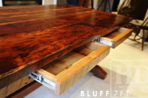 reclaimed wood kitchen table, barnwood tables Ontario, Farmhouse harvest table