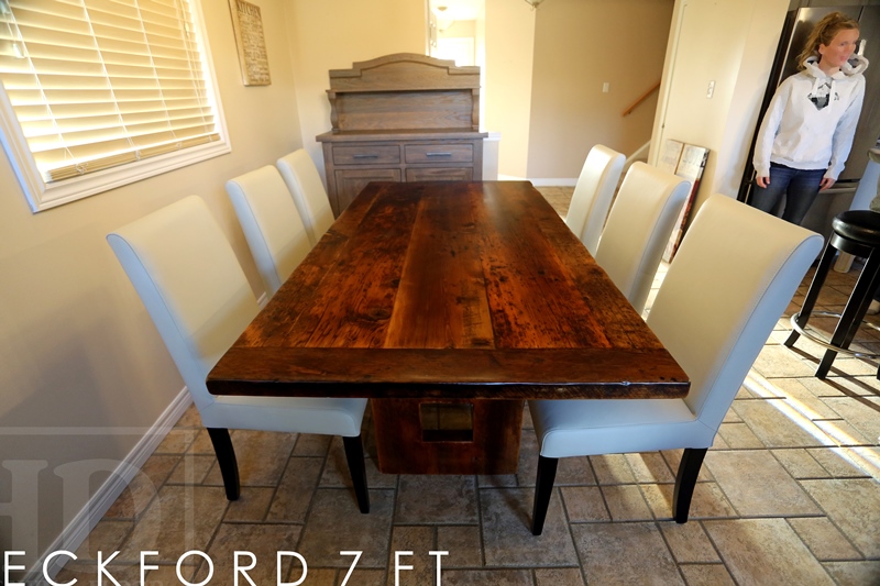 finish for a reclaimed wood kitchen table