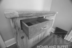 reclaimed wood vanities, Toronto, Ontario, reclaimed wood vanity, barnwood vanity, HD Threshing, Gerald Reinink