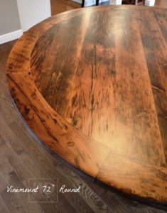reclaimed round tables Ontario, round table, Gerald Reinink
