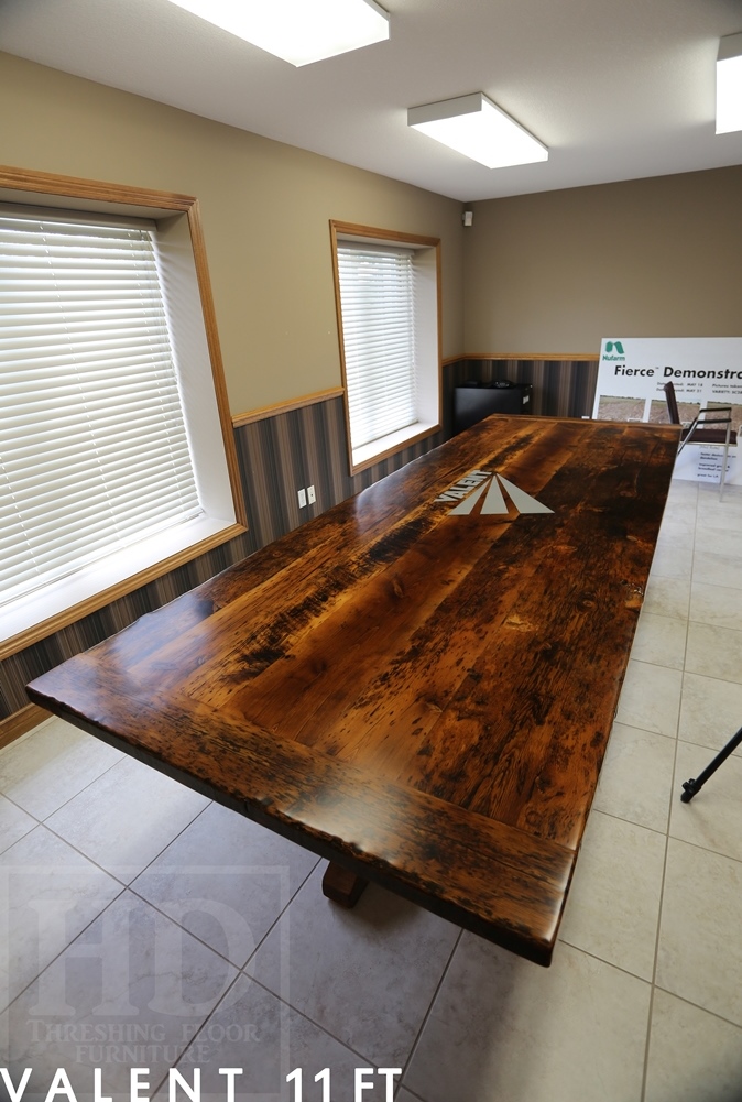 Guelph boardroom tables, Ontario, barnwood tables, recycled wood tables Ontario, epoxy finish, live edge, mennonite furniture, conference table, boardroom, commercial tables Ontario