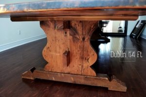 reclaimed wood tables Ontario, trestle table, Utopia, Ontario, Barnwood Pine, Solid wood furniture, mennonite furniture, farmhouse table, country style table, epoxy
