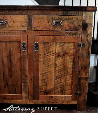 reclaimed wood buffet, Toronto, Ontario, reclaimed wood console, hallway, epoxy, polyurethane, HD Threshing, Gerald Reinink