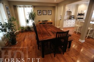 Harvest Table, Toronto, Ontario, epoxy, barnwood, farmhouse, dining, Reinink
