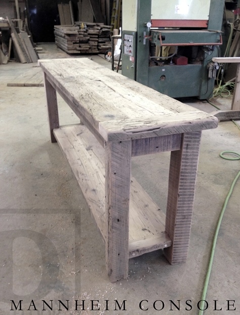 Reclaimed Wood Console Sofa Hall Table Ontario 5 Blog