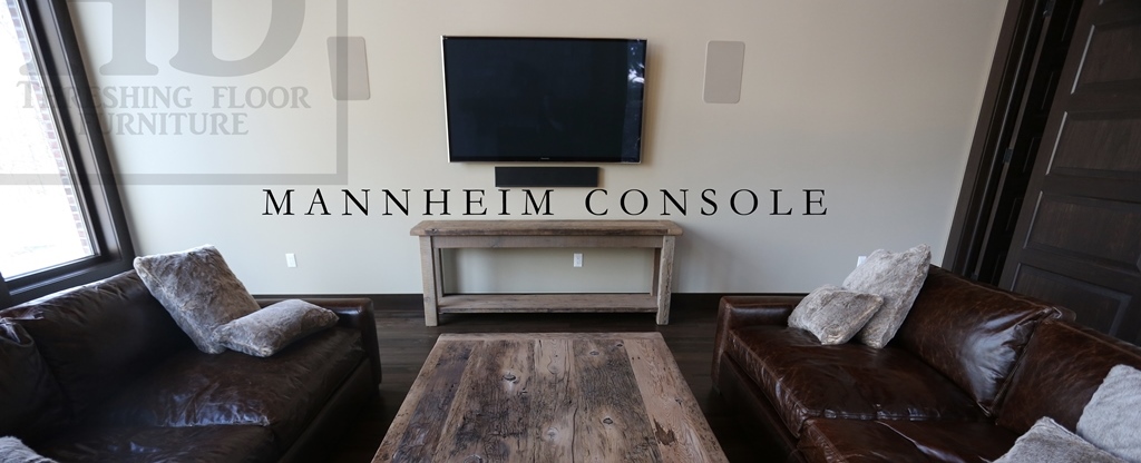 console table, hallway table, Ontario, Toronto, sofa table, barnwood sofa table, barnboard furniture, reclaimed wood table, grey, gray, HD Threshing, Gerald Reinink, HD Threshing Floor Furniture, epoxy finish, resin