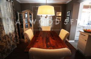 reclaimed wood tables Ontario, dining room table, HD Threshing, Grimsby, Ontario, barnwood, unique table