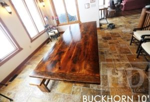 solid wood tables Ontario, custom tables Ontario, reclaimed wood table, modern reclaimed table, Gerald Reinink, HD Threshing, epoxy finish, barn, Ontario barnwood, barnboard, reclaimed timbers