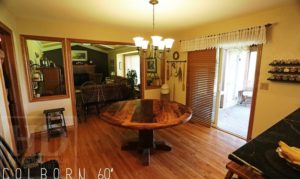 reclaimed wood round table, tables Ontario, barnwood tables, barnwood tables Ontario, round, Cambridge, Ontario, Canada, HD Threshing, Gerald Reinink