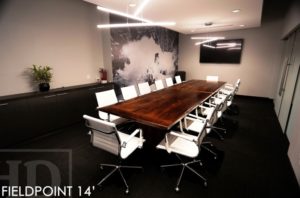 reclaimed wood boardroom table, boardroom table, Toronto, Oakville, Ontario, custom boardroom table, sold wood boardroom table, recycled wood furniture, recycle