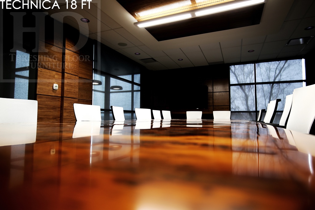 boardroom tables Toronto, custom boardroom tables, conference tables Ontario, boardroom tables Ontario, epoxy, logo embedded, HD Threshing Floor Furniture, Gerald Reinink