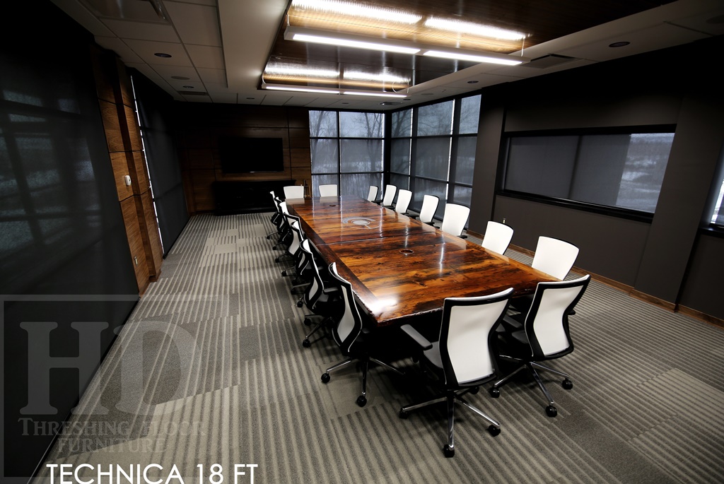 boardroom tables Toronto, custom boardroom tables, conference tables Ontario, boardroom tables Ontario, epoxy, logo embedded, HD Threshing Floor Furniture, Gerald Reinink