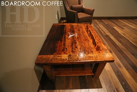 coffee table, Ontario, reclaimed wood coffee table, HD Threshing, Gerald Reinink, custom made, recycled wood coffee table, recycled wood