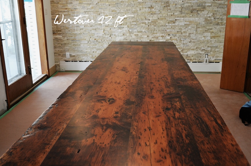 harvest tables Toronto, reclaimed harvest table, barnwood table, epoxy, Gerald Reinink, HD Threshing, Toronto, Ontario, Canada
