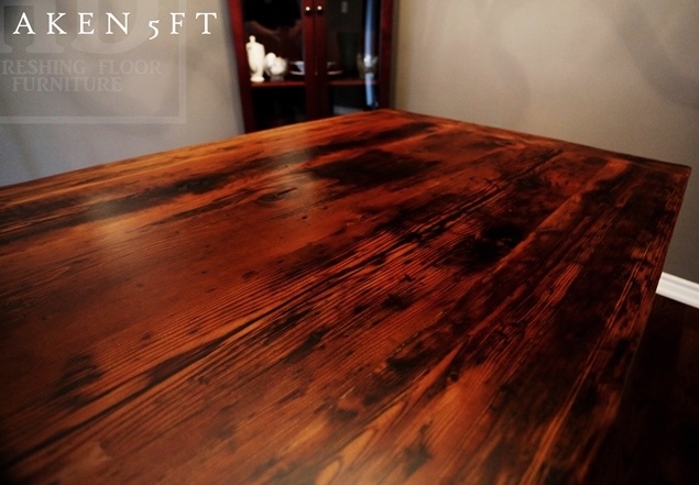 reclaimed wood tables Toronto, Ontario, farmhouse tables, rustic table, recycled wood furniture, distressed wood table