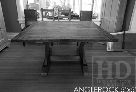 reclaimed wood tables Fergus Ontario, epoxy, HD Threshing, Gerald Reinink, Sawbuck, hemlock, recycled wood furniture, recycled wood tables Ontario