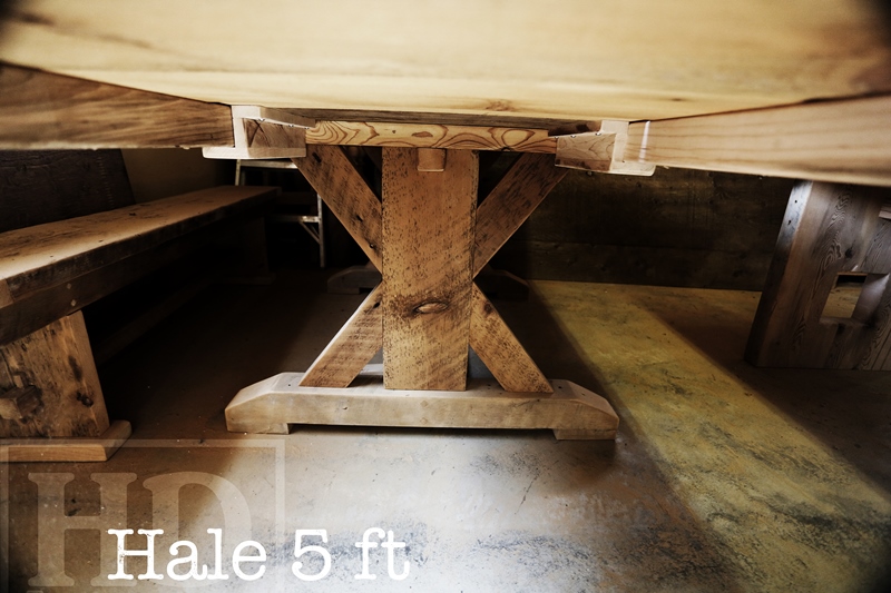 reclaimed wood trestle tables, epoxy, polyurethane, barnwood edges, live edge tables, hemlock, pine, barn board, solid wood tables, Burlington, Ontario