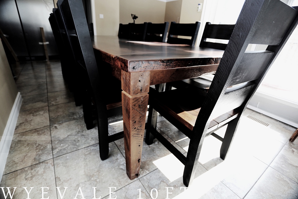 rustic tables Ontario, reclaimed wood tables Guelph, Ontario, Hemlock, recycled wood furniture, rustic, farmhouse tables