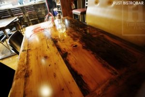 restaurant tables Ontario, pub table tops, restaurant table tops, reclaimed wood tables Ontario, reclaimed wood restaurant tables Ontario, Toronto, Burlington, epoxy