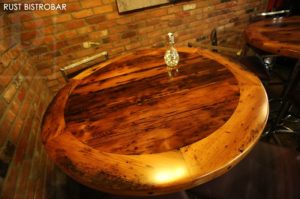 restaurant tables Ontario, pub table tops, restaurant table tops, reclaimed wood tables Ontario, reclaimed wood restaurant tables Ontario, Toronto, Burlington, epoxy