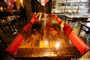 restaurant tables Ontario, pub table tops, restaurant table tops, reclaimed wood tables Ontario, reclaimed wood restaurant tables Ontario, Toronto, Burlington, epoxy