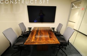 boardroom tables Ontario, boardroom, reclaimed wood tables Ontario, reclaimed boardroom table, epoxy, modern, Gerald Reinink