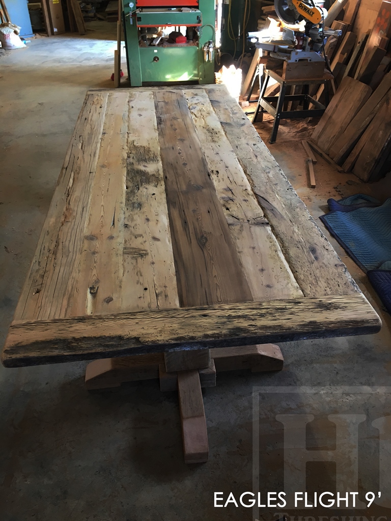 boardroom tables Ontario, Guelph, Boardroom Table Guelpg, epoxy, polyurethane, hemlock, barnwood, modern, recycled, rustic boardroom table
