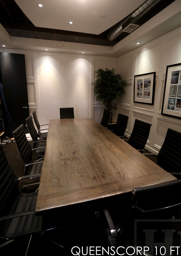 solid wood boardroom tables, Toronto, Grey, Gray, Reclaimed Wood Tables Ontario, HD Threshing, Threshing Floor, Live Edge, epoxy, conference, commercial, marketing, law