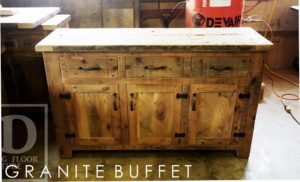 reclaimed wood buffet consoles Ontario, rustic furniture, rustic cottage furniture, epoxy, hemlock, Lee Valley hardware, epoxy/polyurethane finish, hemlock, reclaimed wood cabinet, solid wood furniture, Gerald Reinink