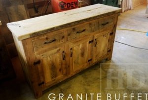 reclaimed wood buffet consoles Ontario, rustic furniture, rustic cottage furniture, epoxy, hemlock, Lee Valley hardware, epoxy/polyurethane finish, hemlock, reclaimed wood cabinet, solid wood furniture, Gerald Reinink