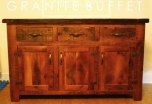 reclaimed wood buffet consoles Ontario, rustic furniture, rustic cottage furniture, epoxy, hemlock, Lee Valley hardware, epoxy/polyurethane finish, hemlock, reclaimed wood cabinet, solid wood furniture, Gerald Reinink